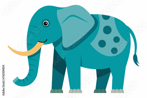 draw an elephant on a white background to cut out
