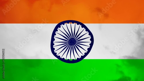 India National country flag Waving 