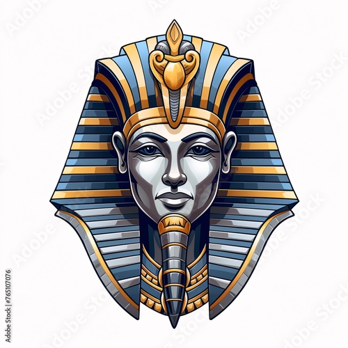 a cartoon of a egyptian pharaoh