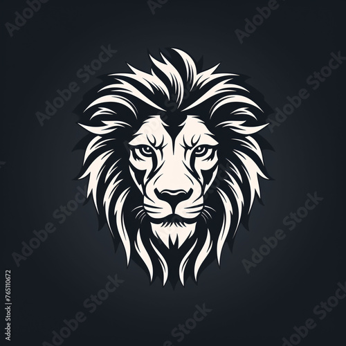 Lion Head Logo Template  Modern Illustration Design  Graphic Emblem  Vector Art Print 