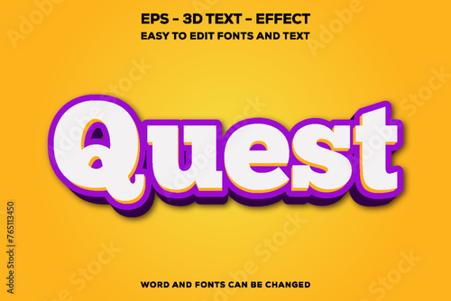 Quest 3D Text Effect.