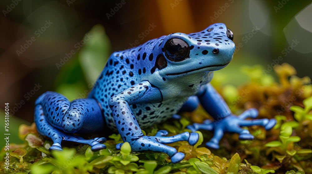 Obraz premium Blue Arrow Frog