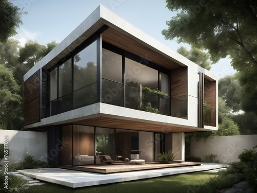 modern house with porch © Pale