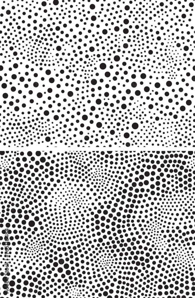 background of irregular dots pattern, black vector