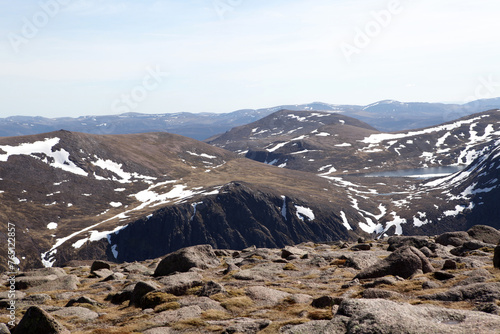 Cairn Gorm and the northern corries - Creag An Leth-Choin - Lurcher's crag from Cairn Lochan - Aviemore - Scotland - UK photo