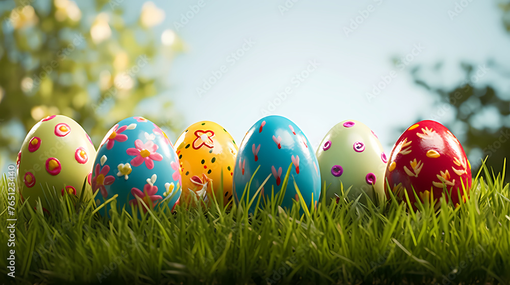 Easter background, traditional holiday