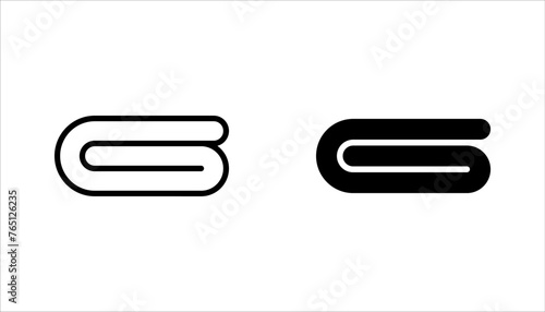 Mattress flat line icon set. Bedding sign. vector illustration on white background