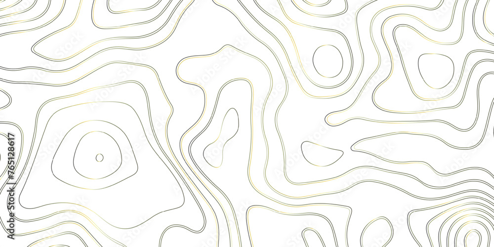 Abstract white background with golden gradient Topographic line map. Abstract white background with golden gradient Topographic line map.