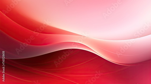 Red abstract Valentines Day background. Dynamic shapes composition