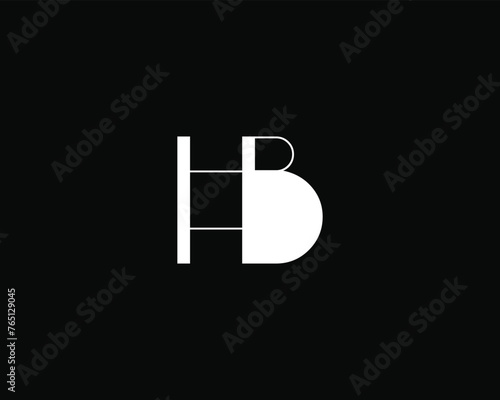 creative letter HB logo design vector template