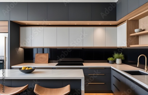 Wallpaper Mural luxury home with kitchen cabinet Torontodigital.ca