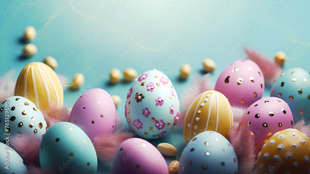Easter banner with copy space Easter banner with copy space