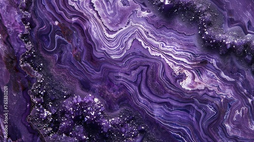 Abstract purple and blue agate mineral cross section. Amazing natural artwork. Can be used as background for your projects. © stocker