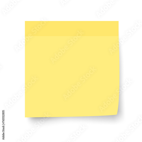 single yellow post it sticky note