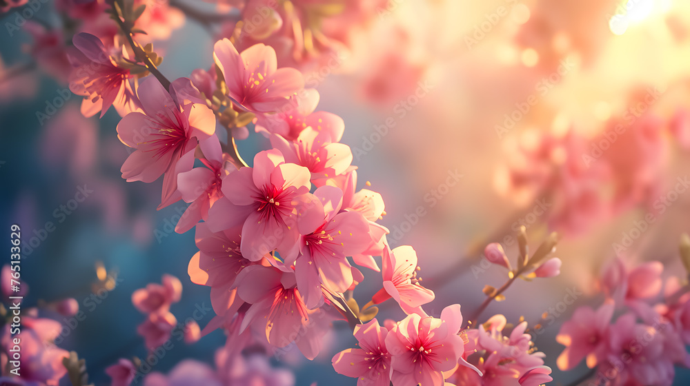 Close shot of cherry blossoms Close shot of cherry blossoms