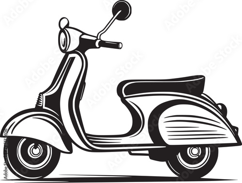 Scooter Design For T Shirt. Beautifull Scooters for men or Girl. Design For All.