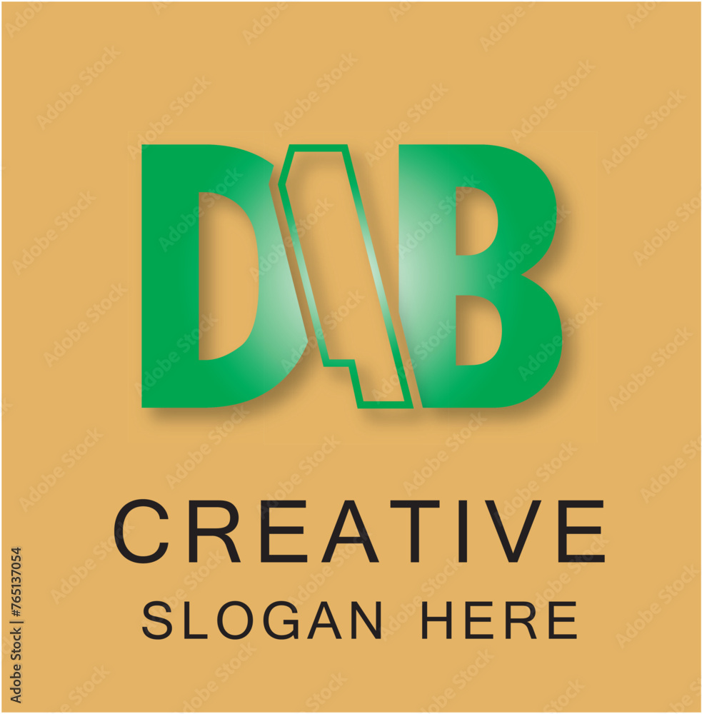 DAB 3 Letter Logo Creative DAB 3 Letter Logo Creative