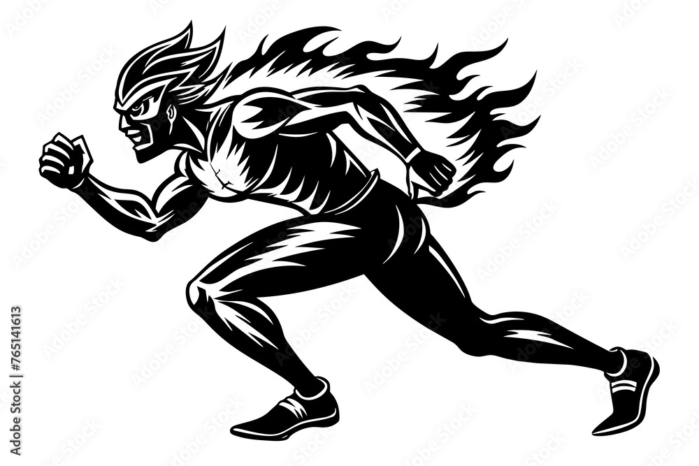 blaze runner vector illustration blaze runner vector illustration
