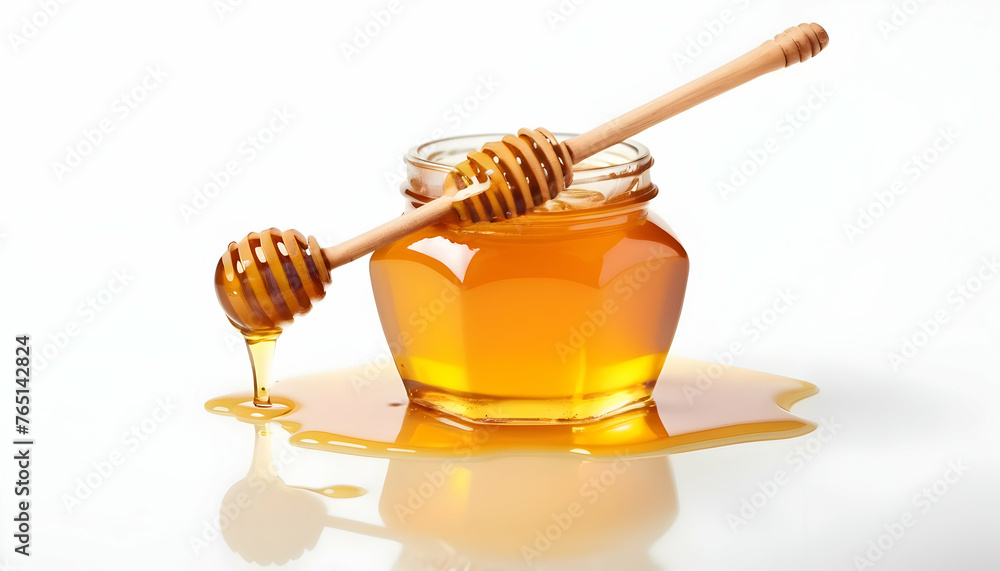 Honey isolated on white background Honey isolated on white background