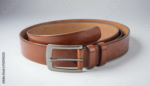 leather belt isolated on a white background