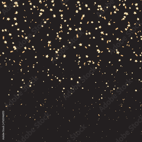 Gold star confetti background