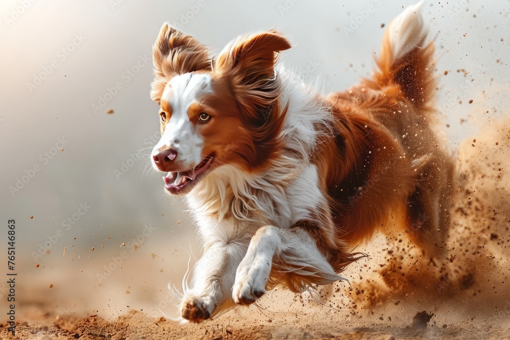 Agile Border Collie Racing: Fast-Paced Canine in Action Agile Border Collie Racing: Fast-Paced Canine in Action