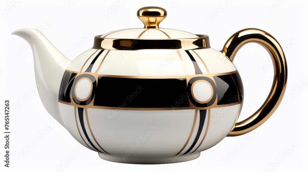 Obraz premium modernist Deco tea pot сreated with Generative Ai