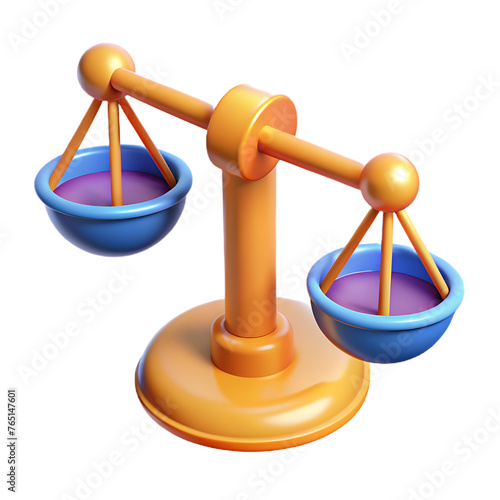 ethic or scales icon 3d in psd files