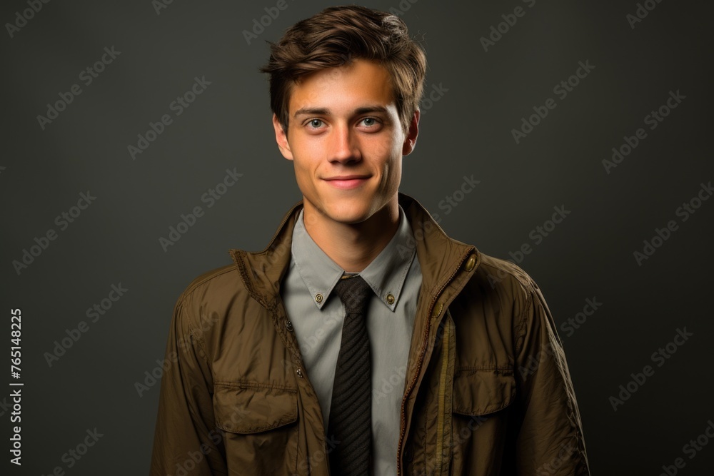 A man in a jacket and tie poses for a picture A man in a jacket and tie poses for a picture