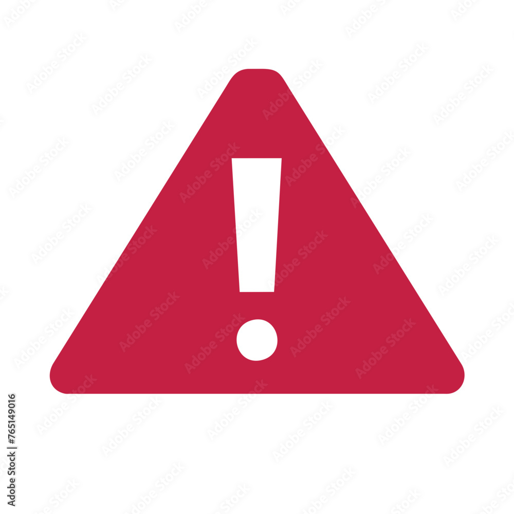 Warning exclamation mark vector icon on a Transparent Background Warning exclamation mark vector icon on a Transparent Background