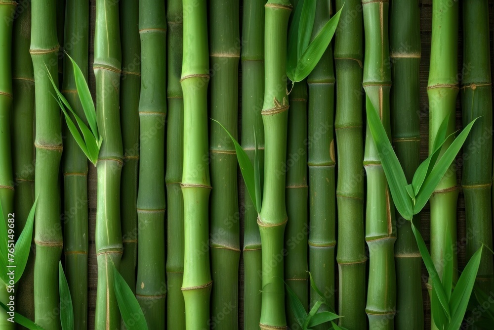 Natural Bamboo background. Forest zen jungle. Generate Ai Natural Bamboo background. Forest zen jungle. Generate Ai