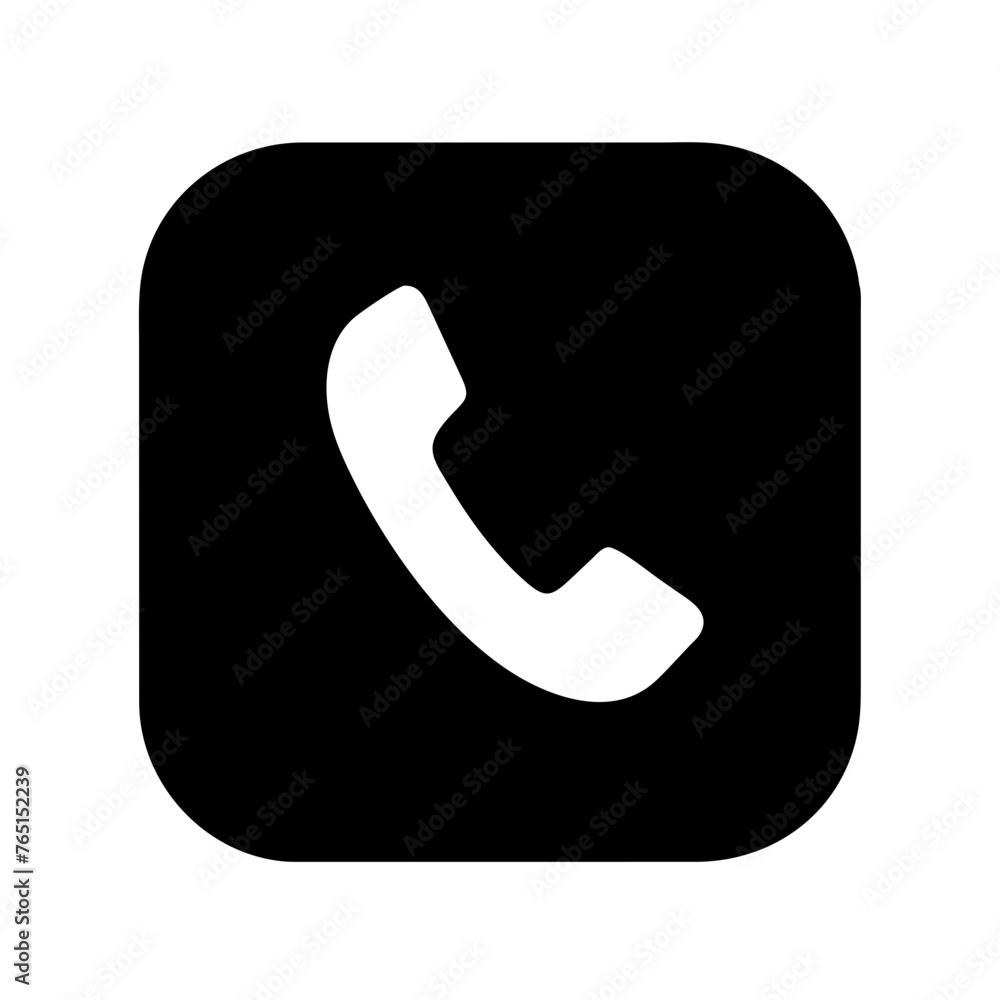 Old typical phone icon on a Transparent Background Old typical phone icon on a Transparent Background