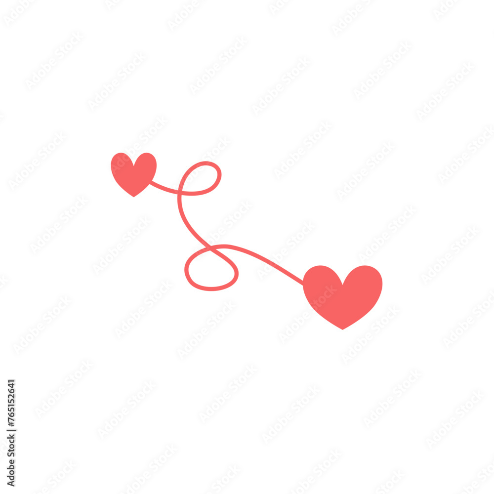 Hand drawn heart route Hand drawn heart route