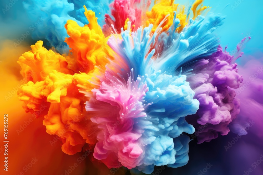 Vibrant colored ink close-up, perfect for artistic projects