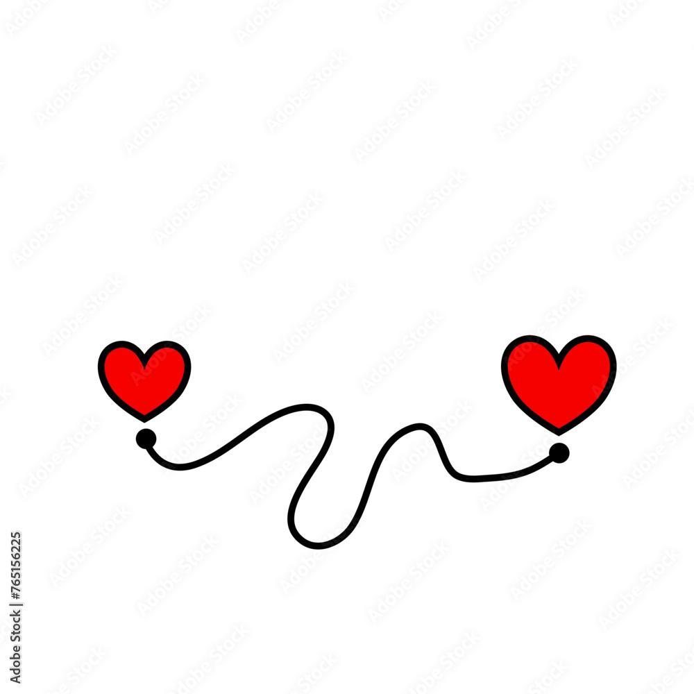 love route with pointer line