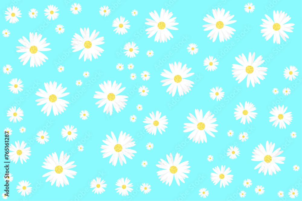 floral pattern on blue background floral pattern on blue background