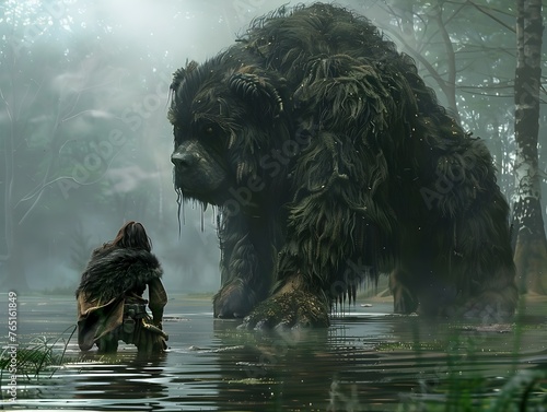 Time-Travel Adventure: Ancient Dog Training Techniques Protect Delta Dwellers from Bigfoot in the 1200s