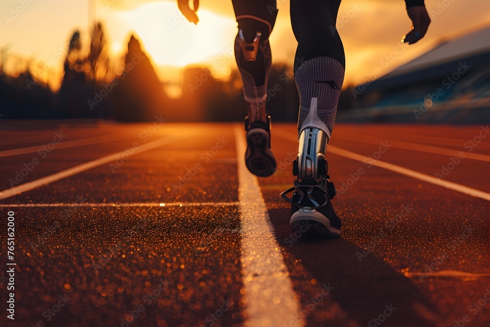 Empowering Dawn: Athlete with Bionic Legs Embraces New Beginnings on the Track