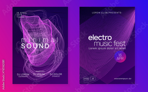 Dj Event. Soundwave Radio Invitation. Green Fest Background. Pink Dance Design. Edm Electro Template. Night Club Flyer. Trance Invite. Blue Dj Event