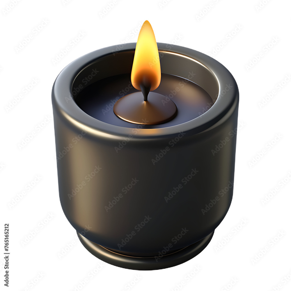 candles burn with fire realistic. set isolated on transparent background candles burn with fire realistic. set isolated on transparent background