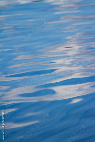 Refreshing Smooth Ripples of Blue Water for Background or Border