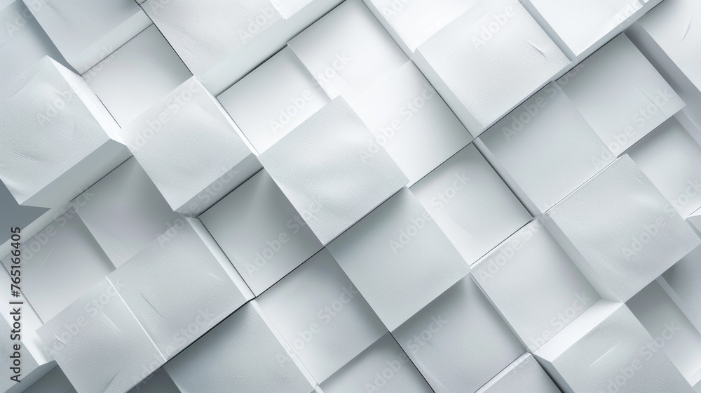 A bunch of white cubes stacked together. Perfect for architectural or abstract concepts A bunch of white cubes stacked together. Perfect for architectural or abstract concepts