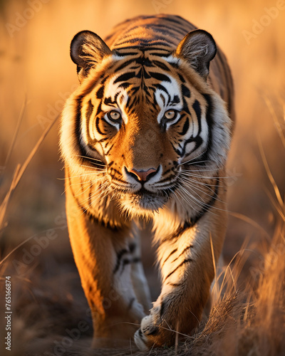 Wildlife photography, tiger сreated with Generative Ai