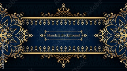 Luxury Background With Golden Mandala Ornament 11