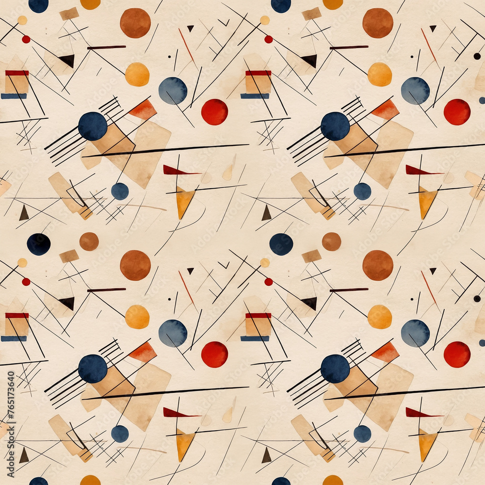 Seamless abstract watercolor chaotic geometric pattern Seamless abstract watercolor chaotic geometric pattern