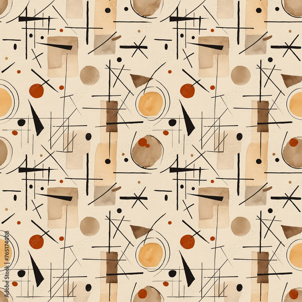 Seamless abstract watercolor chaotic geometric pattern Seamless abstract watercolor chaotic geometric pattern