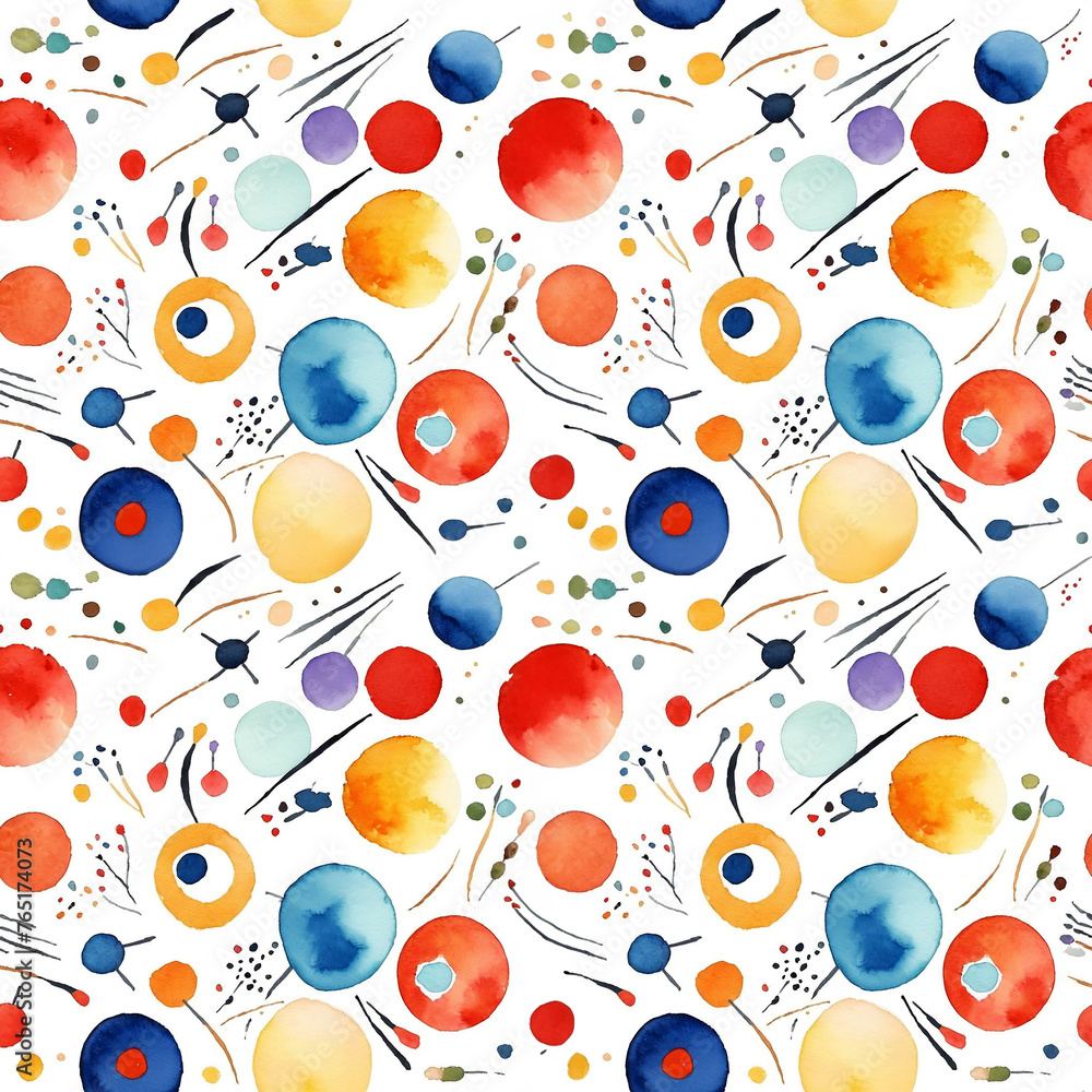 Seamless abstract watercolor chaotic geometric pattern Seamless abstract watercolor chaotic geometric pattern