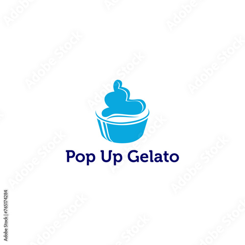 Wallpaper Mural ice cream logo design Torontodigital.ca