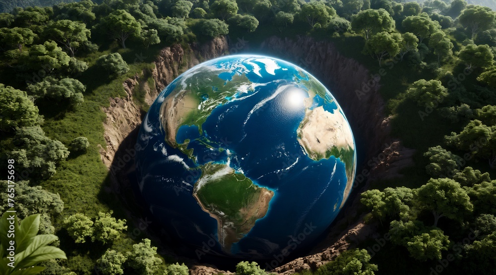 earth day concept, save the world, globe on moss, globe and forest, eco-friendly, planet earth, nature background, 8k earth day concept, save the world, globe on moss, globe and forest, eco-friendly, planet earth, nature background, 8k