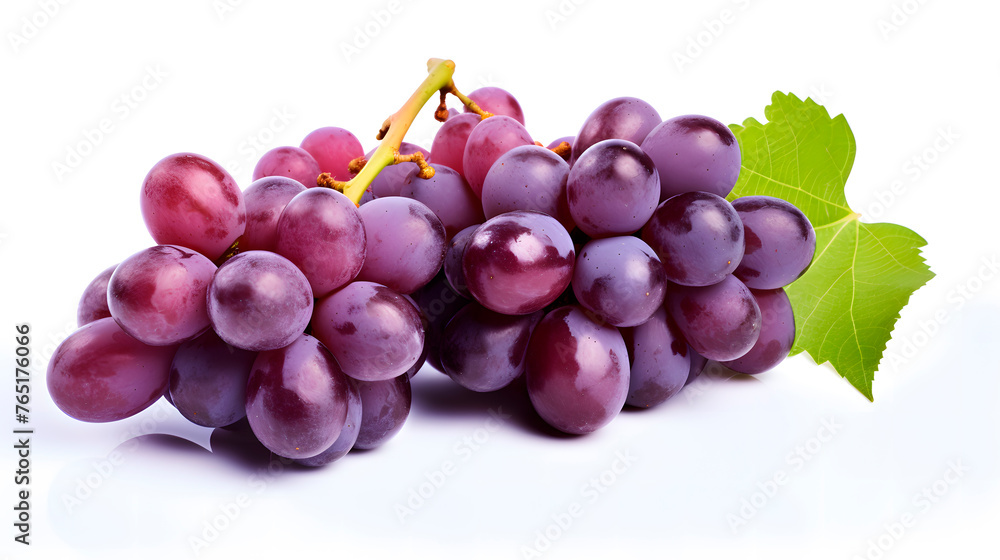 Fototapeta premium grapes in withe background